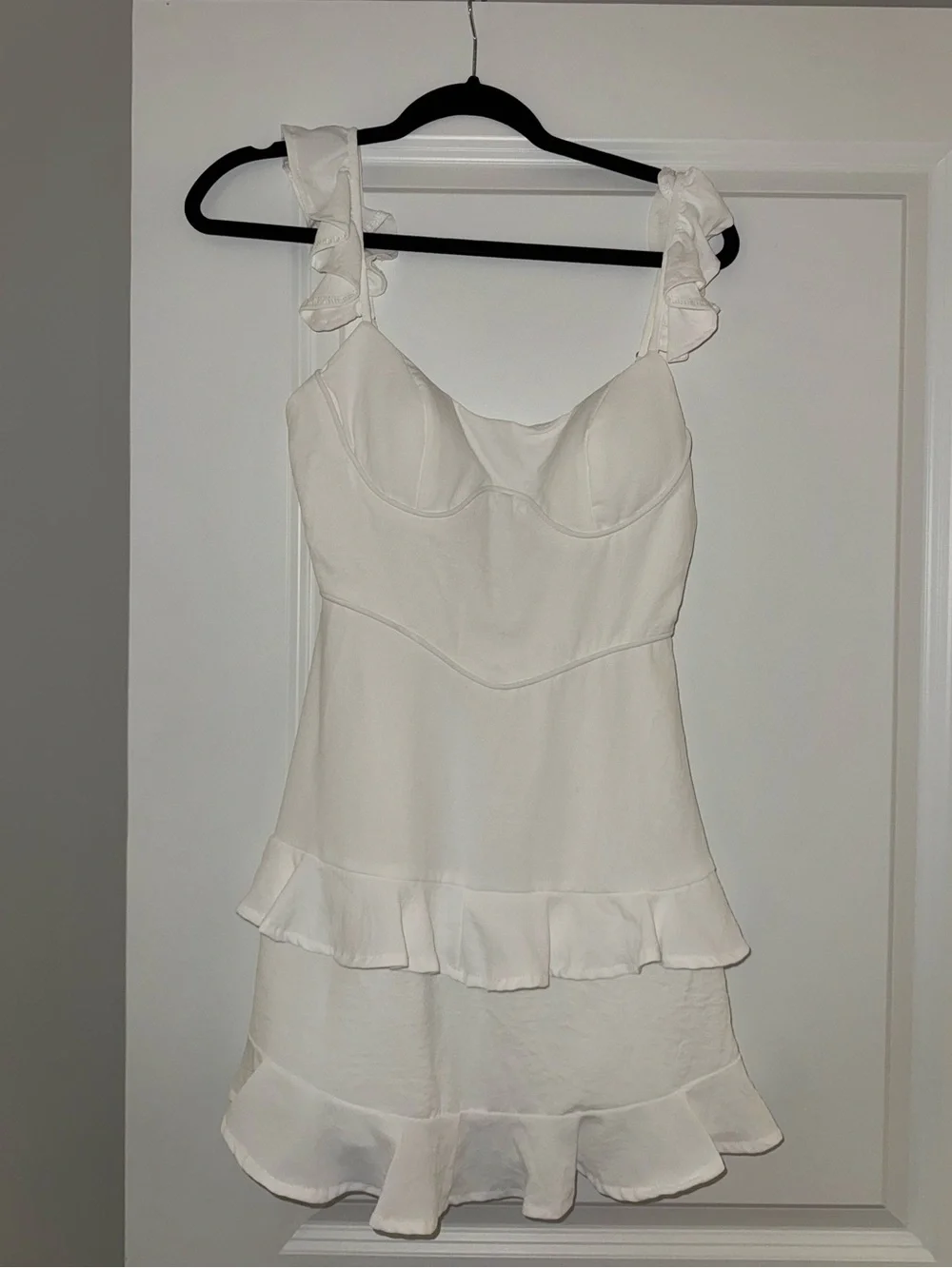 Hello Molly Radio Lover Dress in White- Size Small - Picture 2 of 4